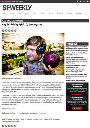 DJ Jamie Jams for SFWEEKLY
